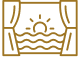 Ocean-front views with direct beach access icon